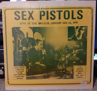 Sex Pistols Live At The 100 Club 1976 Vinyl Lp Ex