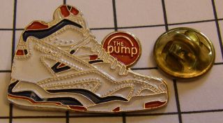 Reebok Adidas The Pump White Shoe Vintage Pin Badge