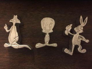 Looney Tunes Bugs Bunny,  Sylvester,  Tweety Bird Door/drawer Knobs Cast Aluminum
