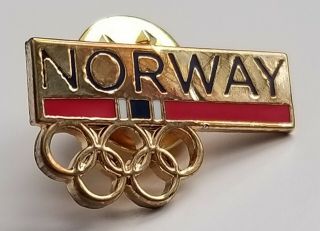 2016 Rio Olympic Norway Noc Dated On Back Pin