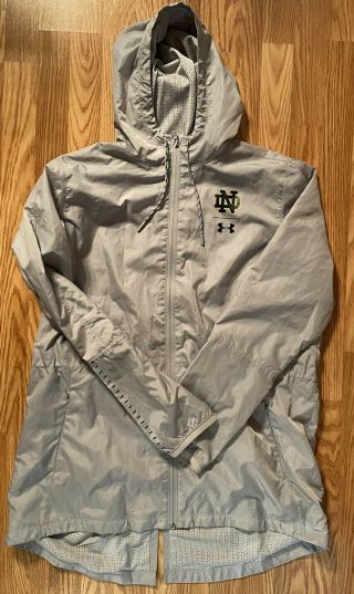 Notre Dame Football Team Issued Full Zip Jacket Xl