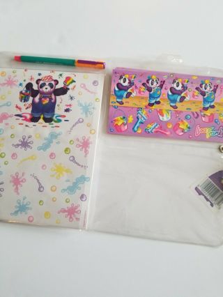 Lisa Frank Vintage Panda Bear Stationary Kit Incomplete please read 3