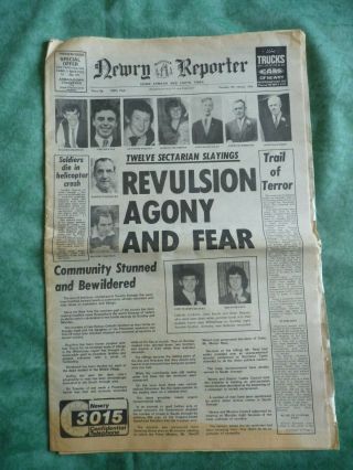 1976 Newry Newspaper Dundalk Terrorist Murders Northern Ireland Troubles