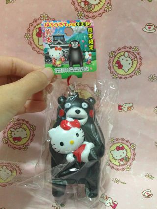 Sanrio Hello Kitty Kumamon Jp Limited Soft Mobile Cell Phone Strap Charm Mascot