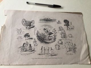 George Cruikshank British Illustrator 1835 Sketch Book Page Ref 51407