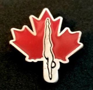 2020 Tokyo Olympic Team Canada Swimming Diving Federation Pin Badge