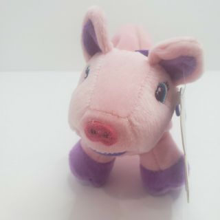 Lisa Frank Pink Pig Pencil Pouch Plush Oinky w/ Tag Adorable 2