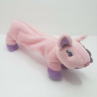 Lisa Frank Pink Pig Pencil Pouch Plush Oinky w/ Tag Adorable 3