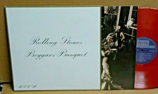 The Rolling Stones Beggars Banquet Lp Record Red Colored Vinyl