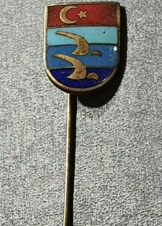 1972 Munchen Turkey Noc Olympic Swimming Delegation Pin Badge