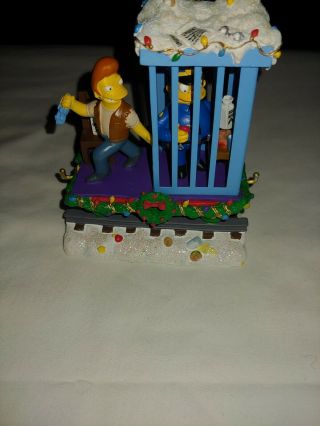 Simpsons Express " A Slammin Christmas " Hamilton Train Holiday Figure Resin