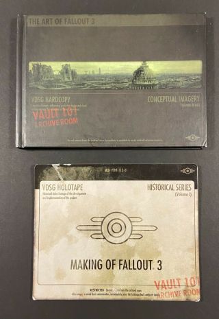 The Making Of Fallout 3 “holotape” Dvd With Art Book In The U.  S.