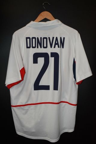 Usa Landon Donovan 2002 World Cup Jersey Size L (good)