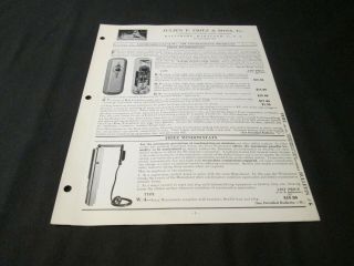 Vintage 1936 Ephemera Julien P.  Friez & Sons Inc Bulletin K Air Conditioning
