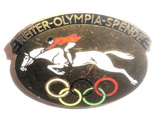 Games Of The Xi Olympiad Berlin 1936 German Equestrian Olympic Committee Pin No1
