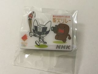 2020 Tokyo Olympic Torch Relay Pin Badge Japanese Media Nhk Pins