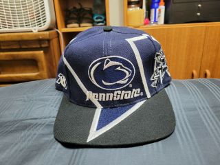 Rare Penn State Nittany Lions Bolt Graffiti Top Of The World Snapback Hat