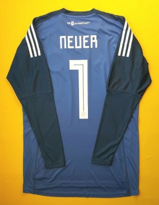 Neuer Germany Soccer Jersey Large 2018 Shirt Br7831 Adidas Football Ig93