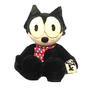 Rare Felix The Cat Red Scarf Plush Commonwealth Toys And Novelty Tags