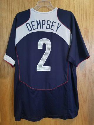 Nike Usa Us Soccer Usmnt 2004/2005 Away Jersey Clint Dempsey 2 Size Xl