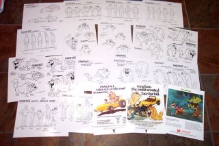 Fangface Animators Model Sheets Hanna Barbera Ruby Spears Artist Reference Guide