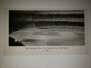 Polo Grounds 1942 All Star Game Picture From 1942 Sporting News