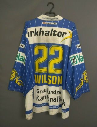 Wilson Hc Davos Jersey Hockey Size Xl Shirt Swiss Ll Sport Ig93