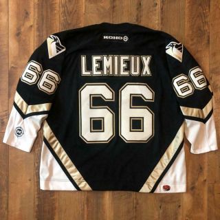 Koho Stitched Mario Lemieux 66 Pittsburgh Penguins Nhl Hockey Jersey 2xl