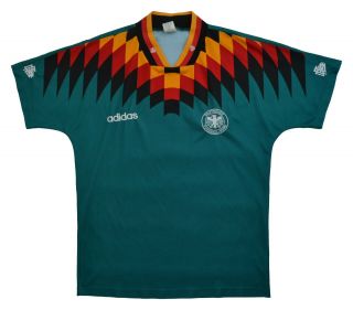 Vintage Germany National Team Away Football Jersey Adidas 1994/1995/1996 Size M