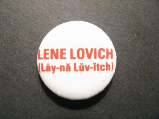 Lene Lovich 1980s Pinback Button - Stateless - Stiff Records