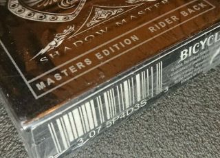 2009 Bicycle Black Masters Deck Of Playing Cards By Ellusionist Uspcc
