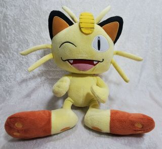Tomy Pokemon Winking Meowth 12 " Stuffed Plush