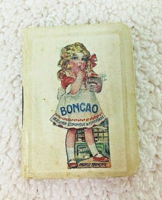 1918 Miniature Boncao Almanac Calendar Little Girl