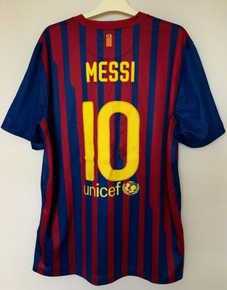 Fc Barcelona 2011\2012 Home Football Jersey Camiseta Soccer Shirt 10 Messi