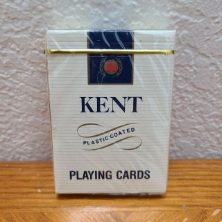 Vintage Kent Plastic Coated Playing Cards,  Rare Image,  Made In Spain