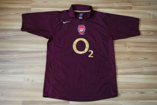 Size Large Arsenal London 2005 - 2006 Home Football Shirt Jersey Nike Highbury