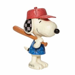 Jim Shore Peanuts Miniature Snoopy Baseball Mini Figurine 6007961