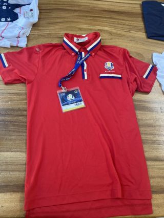 Iliac Golf Shirt Medium 2016 Hazeltine Ryder Cup