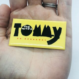 The Who’s Tommy On Broadway 1992 Doug Johnson Souvenir Pin Pinback