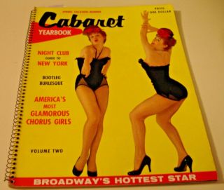 Caberet Yearbook Volume 2 Jayne Mansfield Evelyn West Tempest Storm B&w/color