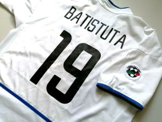 Jersey Nike Inter De Milan Gabriel Omar Batistuta (l) 2002 Argentina Shirt Rare