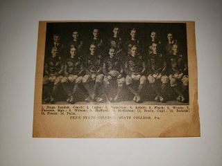 Penn State University Nittany Lions 1922 Football Team Picture Rare