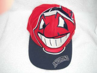 Vintage Cleveland Indians Hat.  Chief Wahoo The Game Big Logo Wool