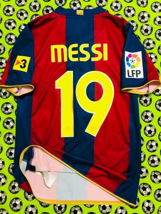 Very Rare Nike Fc Barcelona Home Soccer Football Jersey 2007 2008 Lionel Messi