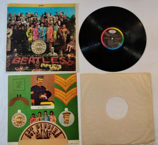1967 The Beatles Sgt Peppers Lonely Hearts Club Band Smas 2653 W Insert