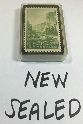 Yosemite National Park 1 - Cent U.  S.  Postage Stamp Playing Cards Rare