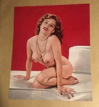 1950’s 11”x 13 1/2” Poster Size Very Sexy Pinup Girl Risqué.  5