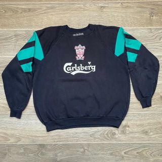 Liverpool Adidas Vintage Rare Sweatshirt Jacket Football Soccer Size 44/46