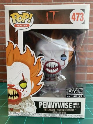 Funko Pop Movies It Pennywise With Teeth 473 Fye Exclusive