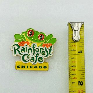 Vintage Chicago Pin Badge Rainforest Cafe Enamel Pin Large Frog